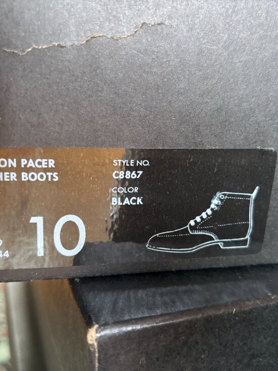 J.Crew Mens Kenton Pacer Leather Boots Black Size 10 main image 8
